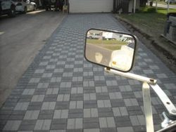 Checkerd Brick Patio